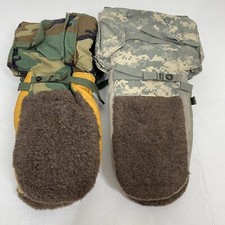 Two Pairs Military Extreme Cold Weather Mitten Set W/ Liners