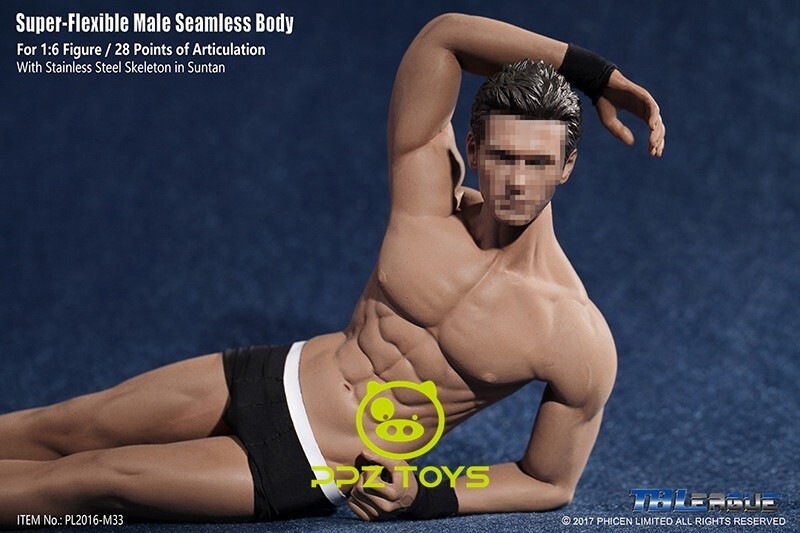 1/6 Phicen Super Flexible Male Seamless Body Steel Skeleton