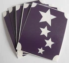 ld63 GLITTERTATTOO 10 x stencil stars cool design glitter tattoo L@@K!