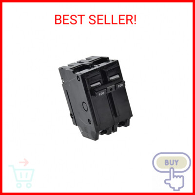 100 Amp Breaker, CNAODUN 2 Pole Circuit Breaker 120/240VAC 10KA Plug-in Mount