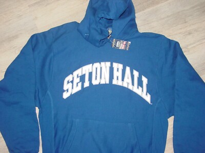 SETON HALL PIRATES  Heavyweight  Hooded Sweatshirt T-Shirt NEW TAG  sz...  LARGE