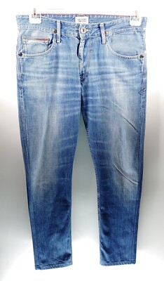 Tommy Hilfiger FO/Ryan Lau Moon W33 L30 blau Herren Denim Jeans Hose Straight