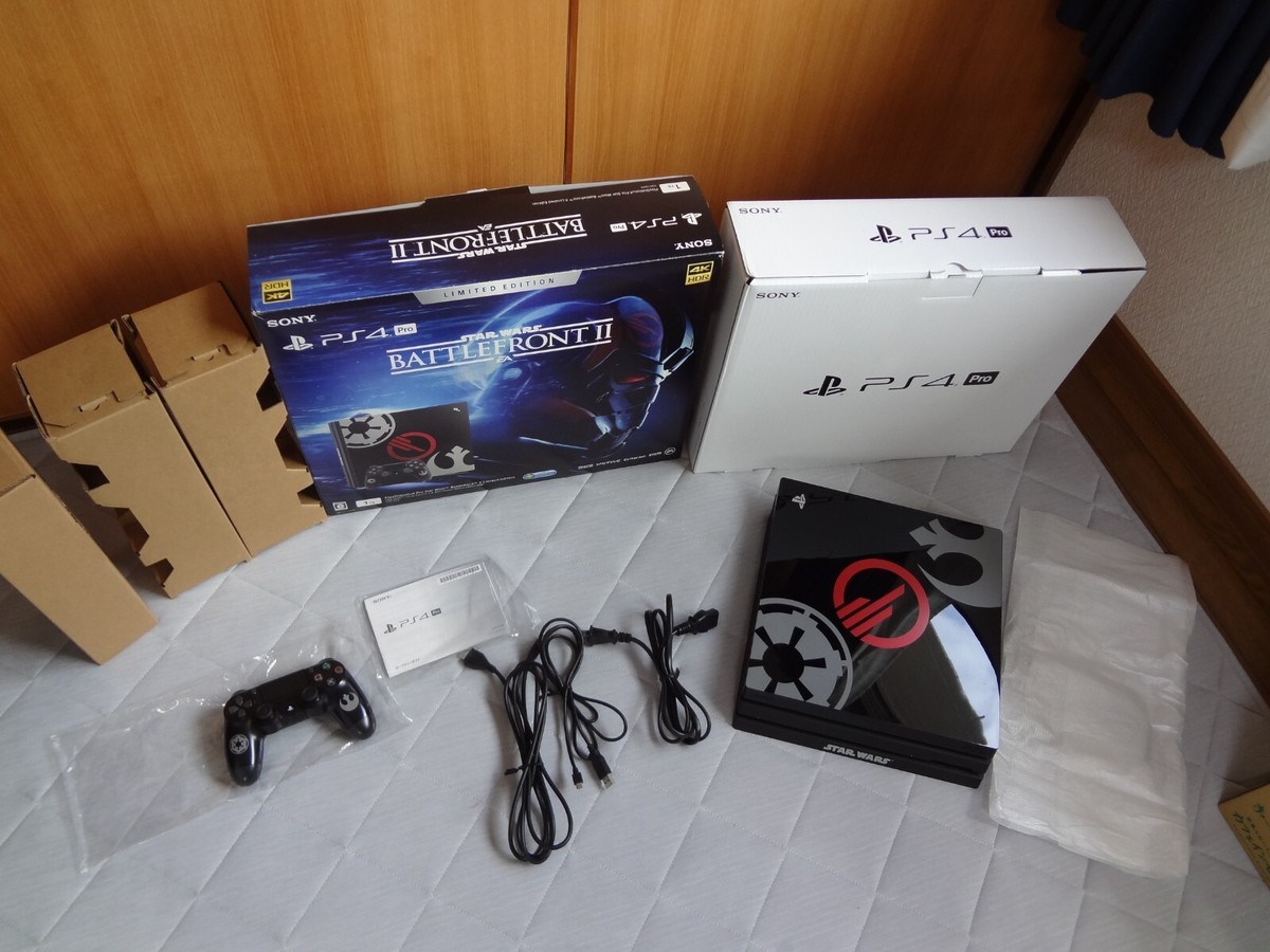 Sony PlayStation 4 Pro PS4 1TB SSD Star Wars Console boxed Tested 