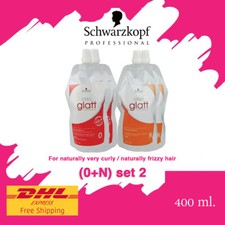 2 Set Schwarzkopf Glatt No 0 Hair Straightener Rebonding Straightening Cream