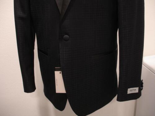 Mens 40R Kenneth Cole Reaction Evening Jacket Smoking 1-Button Blue Shawl Collar - Picture 3 of 15