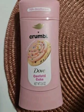 Dove x Crumbl Deodorant Confetti Cake Limited Edition Aluminum Free Brand New
