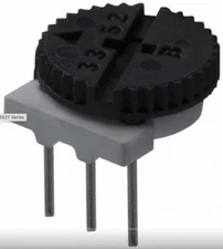 THUMBWHEEL POT 1K OHM 0.5W TOP, 3352T-1-102LF, Qty: 2