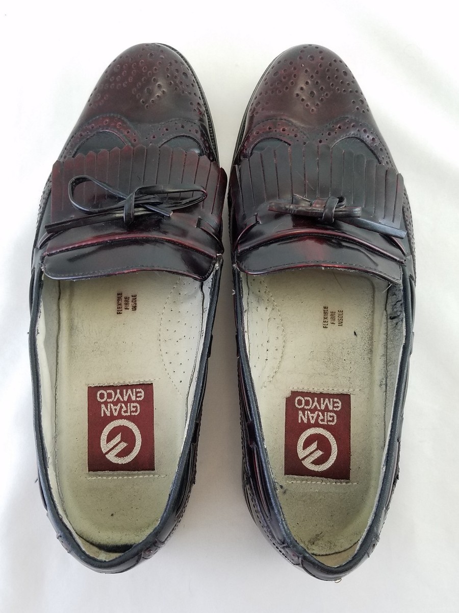 EUC Mens Gran Flex by Emyco loafers Emyco Gran Flex Oxblood Burgundy Leather Tassel Dress  main image 4