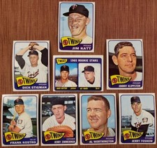 1965 Topps Twins Baseball Cards Jim Kaat Stigman Fosnow SP RC Kostro Klippstein