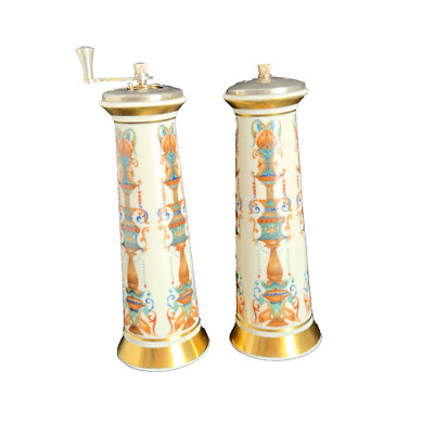 Lenox Peppermill and Salt Shaker Both Work Well Some Patina See Photos Vintage