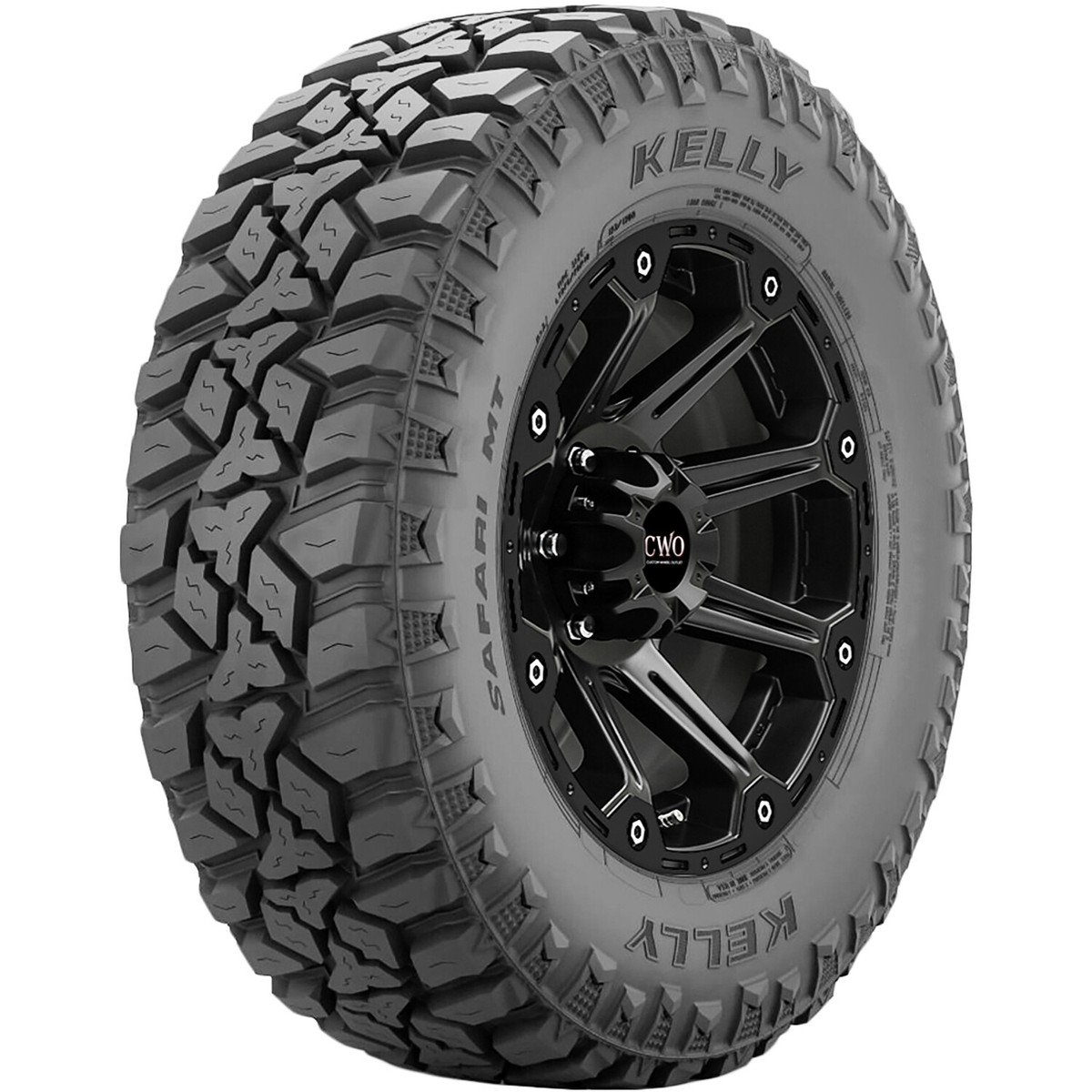Tire LT 35X12.50R20 Kelly Safari MT M/T Mud Load E 10 Ply | eBay