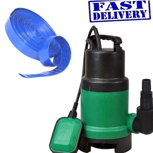 400w Submersible Dirty Water Pump 10000 Litres Per Hour 20M X 25MM Layflat Hose 5013478140975 eBay