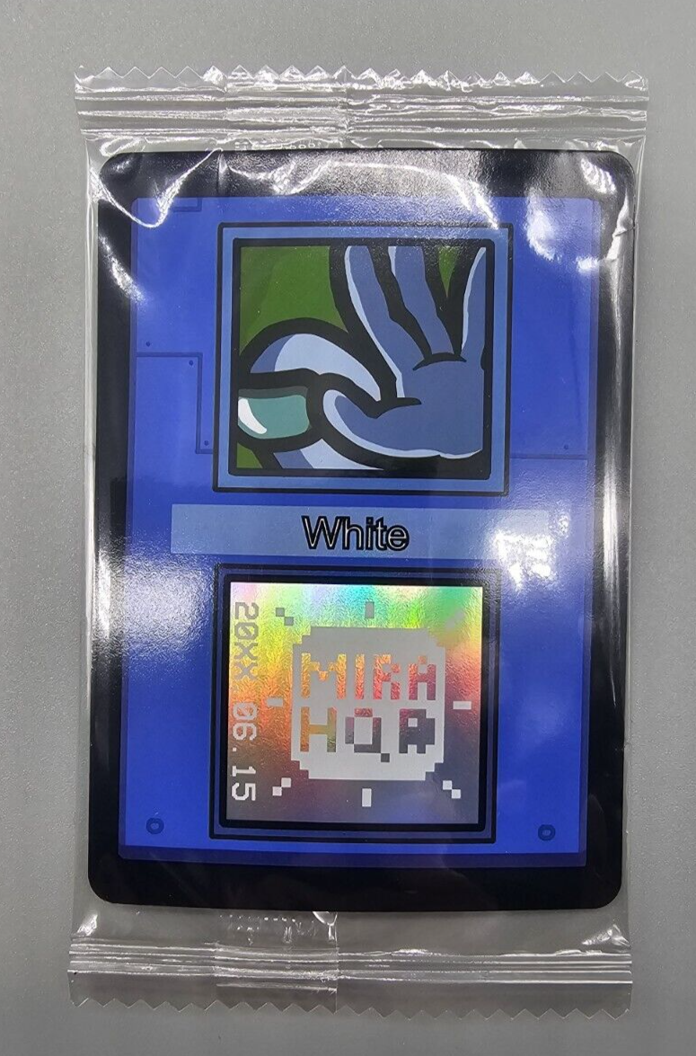 Among Us Imposter of 12 WHITE Special Mira HQ Holographic Access