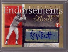 GEORGE BRETT 2005 Topps Pristine Gold Personal Endorsements Autograph Auto 25/25