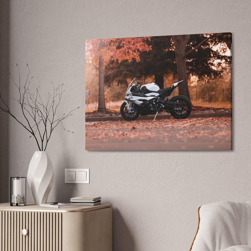 BMW Inspired S1000RR High Resolution Museum Quality Horizontal Canvas Print #052 - Picture 2 of 10
