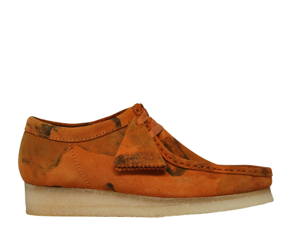 Clarks Originals Wallabee Turmeric Camo Suede Low Top Men's Clarks Originals Wallabee Turmeric Camo Suede Low Top Men's