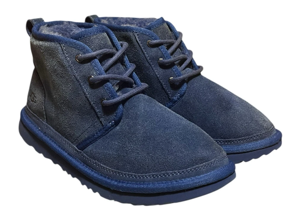 UGG Neumel Chukka Botas Zapatos Azul Marino EU 38 Lana Forrada Foto 2 de 4