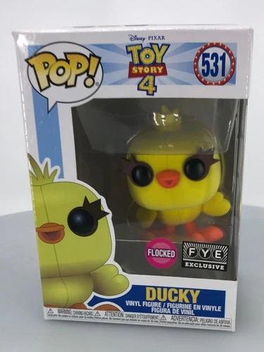 Funko POP! Disney Pixar Toy Story 4 Ducky Flocked #531 FYE Exclusive DAMAGED
