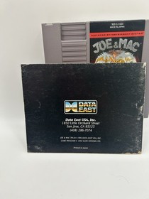 Joe and Mac (Nintendo NES, 1992) Cartridge and Manual Tested