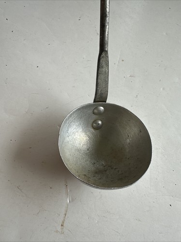 Vintage 10” Long Hanging Dipper Ladle Approximately 2 1/4” Diameter - Picture 2 of 4