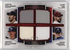 2012 Museum Collection Red 42/75 Justin Verlander Cliff Lee Craig Kimbrel 4f5
