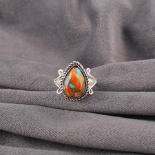 Valentines Deal Pear Spiny Oyster New Band Daughter Ring Jewelry Sterling Silver