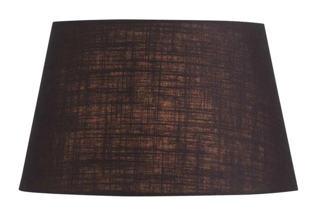 Lampshade Charcoal 10"" Linen Tapered Drum 250mm Oaks Lighting L901/10 CH