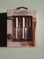 ELLEN TRACY Long Lasting SHIMMER Liquid Eyeshadows ~ 3 Glam Shades