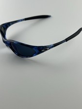Oakley Minute 1.0 montatura tartaruga blu lente iridio ghiaccio icone argento XX RARO
