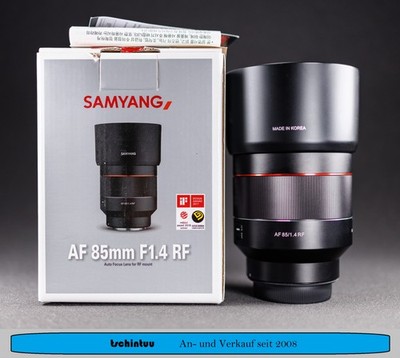 Samyang AF 85mm f 1,4 RF für Canon RF Mount Top Zustand