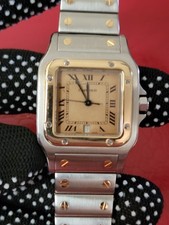 CARTIER Santos Galbee 187901 SS/Yellow Gold RARE STINGRAY DIAL 11