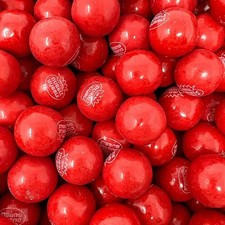 Hot Cinnamon Gum 2 LBs Dubble Bubble 1" Bulk Vending Gumballs