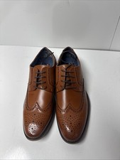 Bruno Marc Men's Leather Lined Dress Oxfords Shoes 8.5 Brown-1
