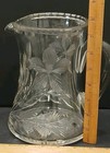 Hawkes Gravic Satin Iris Cut Glass Pitcher American Brilliant Period - Marked — photo 2