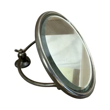 ABS1018 Antique Victorian c1905 Art Brass NY Wall Mount Shaving Mirror MINT