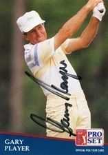 GARY PLAYER - TRADING/SPORTS CARD SIGNED