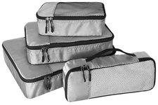 4-Piece Packing Cubes Travel Accessories Set for Suitcases - Luggage Organize...