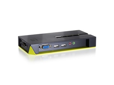 LevelOne KVM-0421 KV04 Port/USB KVM-042 4-Port USB VGA KVM Switch, Audio Su ~E~