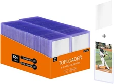 1000pcs 3"x4" Card Toploaders & Sleeves Bundle Baseball Sports Trading Card Prot
