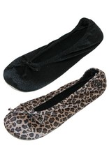 Image of Isotoner Women's Satin Classic Ballerina Slippers (Pack of 2)