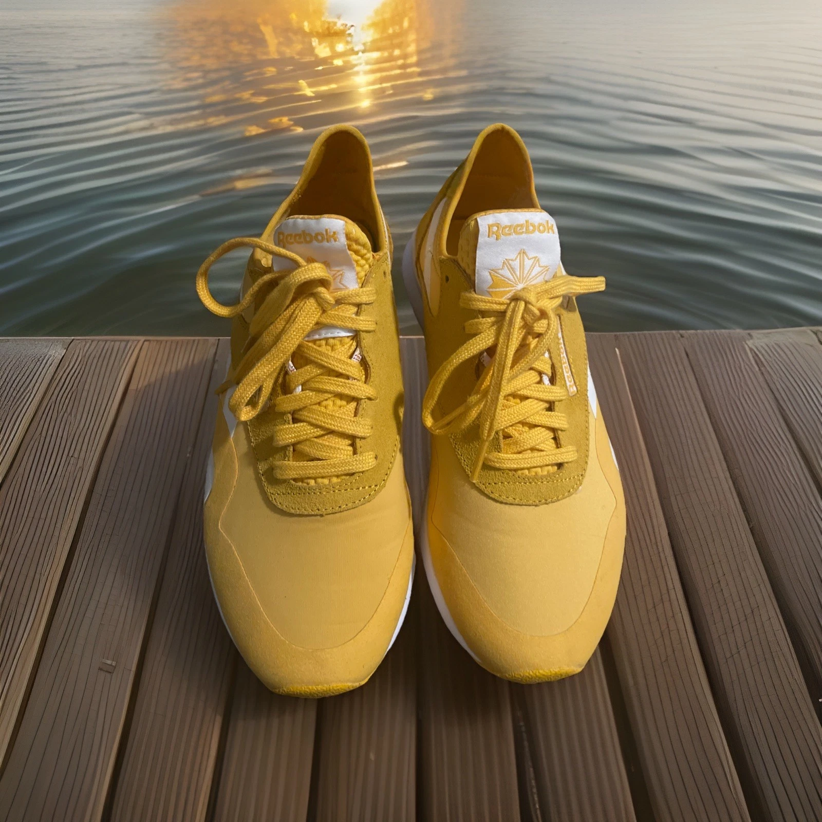 Size 9 - Reebok Classic Nylon Trek Gold