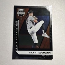 Panini Elite Extra Edition Ricky Tiedemann Toronto #91 Rookie /999 Serial Numbe…