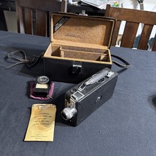 Vintage Cine-Kodak Model K 8mm Movie Camera With Case and Exposure Meter