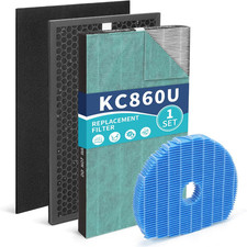 Juego de filtros de repuesto KC-860U para Sharp FZ-C150HFU y FZ-C100MFU