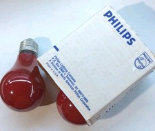 Red Light Bulb Philips 60W 120V E26 Screw Bas...