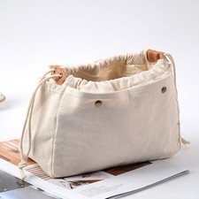Bolsa organizadora de lona bolsa de cosméticos bolsa de maquillaje bolsa divisor grande