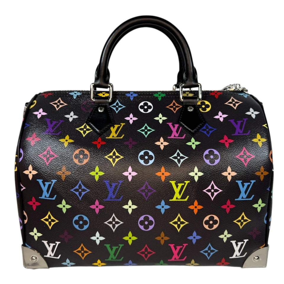 Bolso Louis Vuitton Murakami Speedy Noir 30 Multicolor Monograma LV x TM Foto 3 de 4