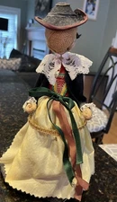 Handmade Burlap Doll Rupfen Puppen Folk Art Vintage