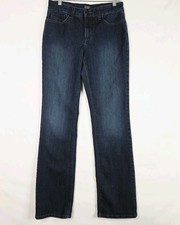 NYDJ Marilyn Straight Jeans Womens 6 Medium Wash Lift Tuck Stretch Denim