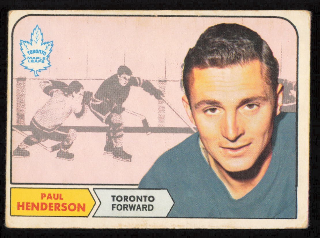 1968-69 O-Pee-Chee #127  PAUL HENDERSON  Toronto Maple Leafs  VG+